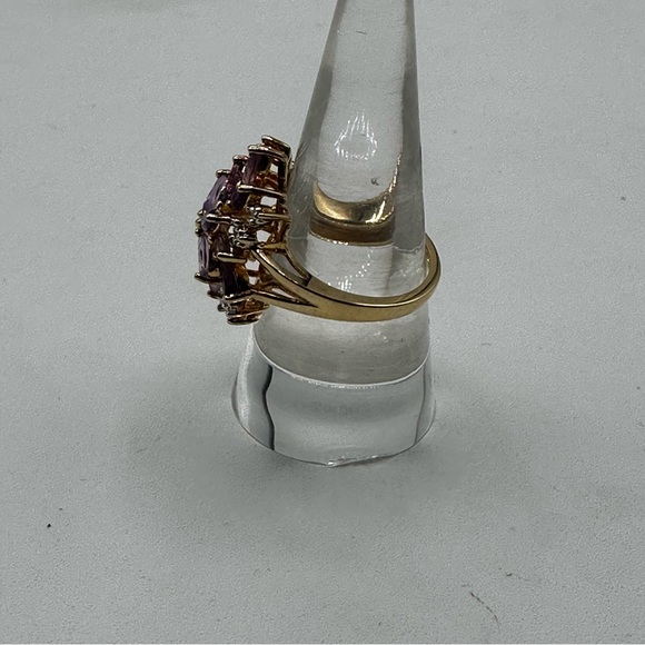 Amethyst cocktail statement‎ ring size 7 NWOT - Picture 4 of 9
